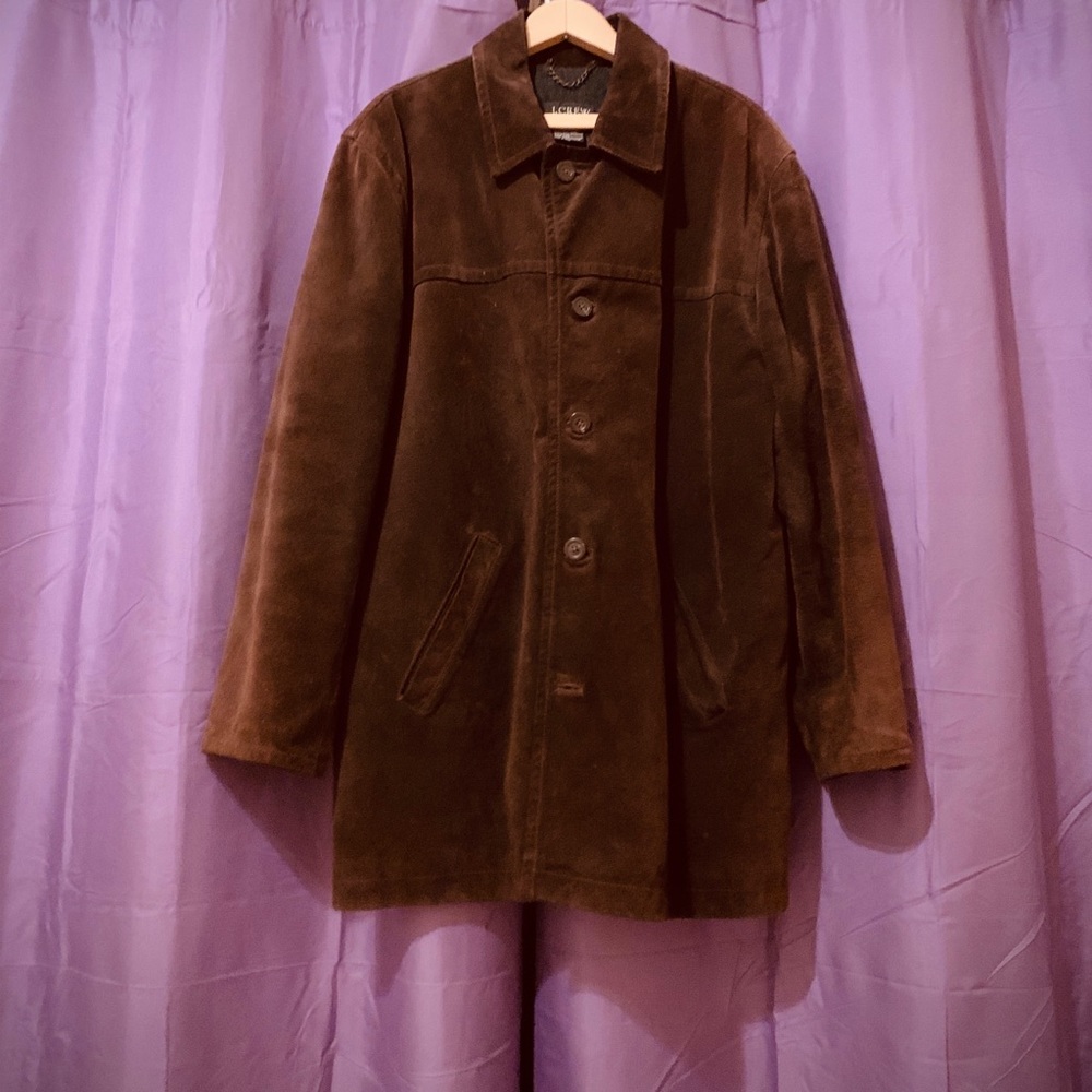 Men’s J Crew Brown Suede Jacket Size M